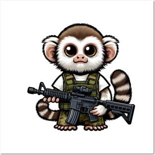 Tactical Marmoset Monkey Posters and Art